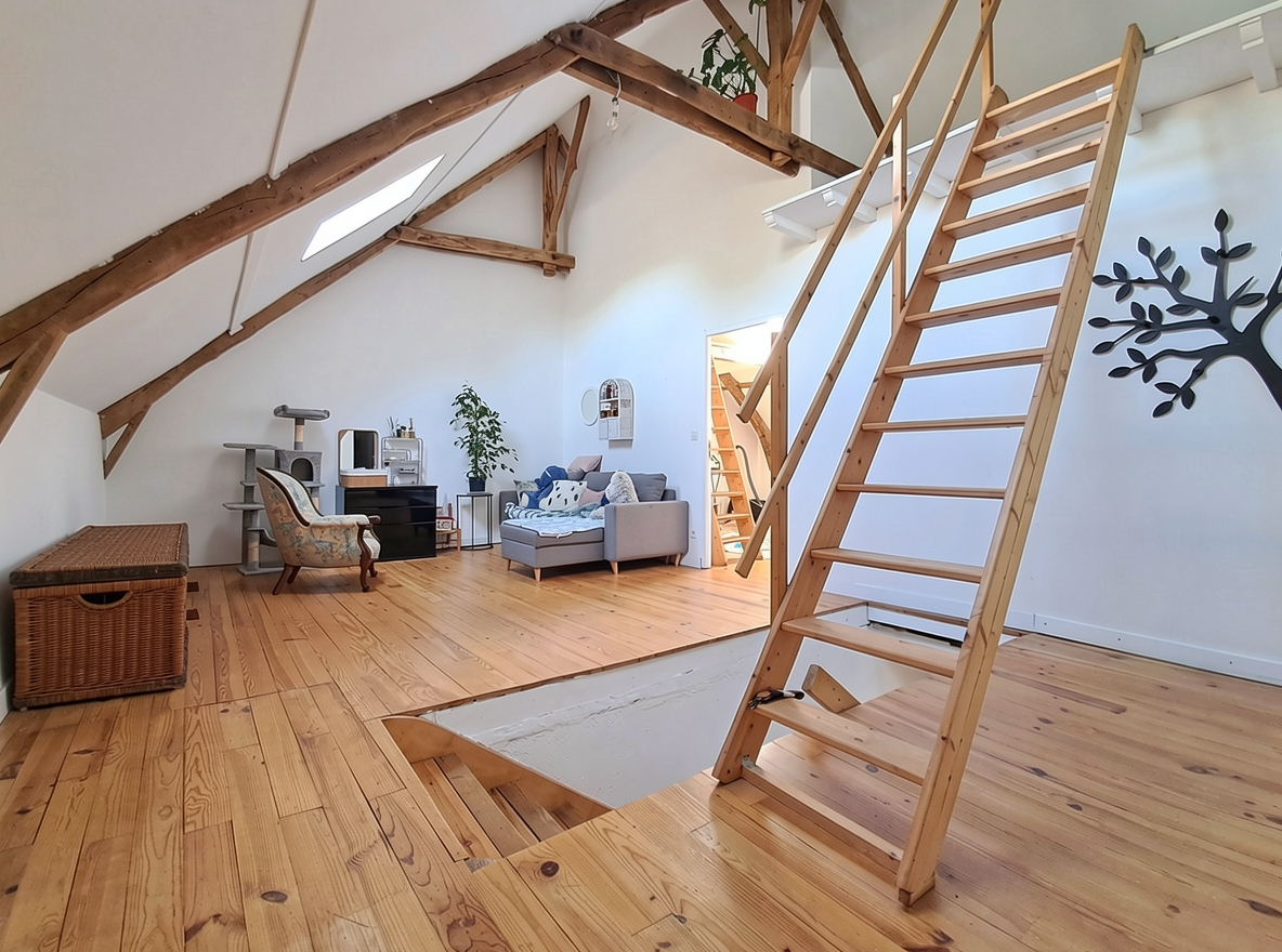 Maison de caractère avec grand terrain arboré à Briffons